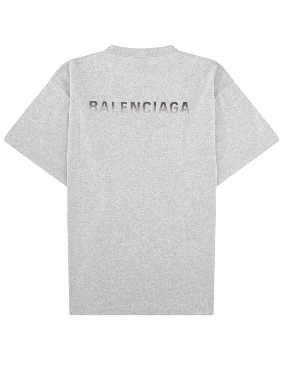 Balenciaga Men's Printed Shirt Grey