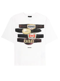 Dsquared2 Men's Shirt Con Stampa White