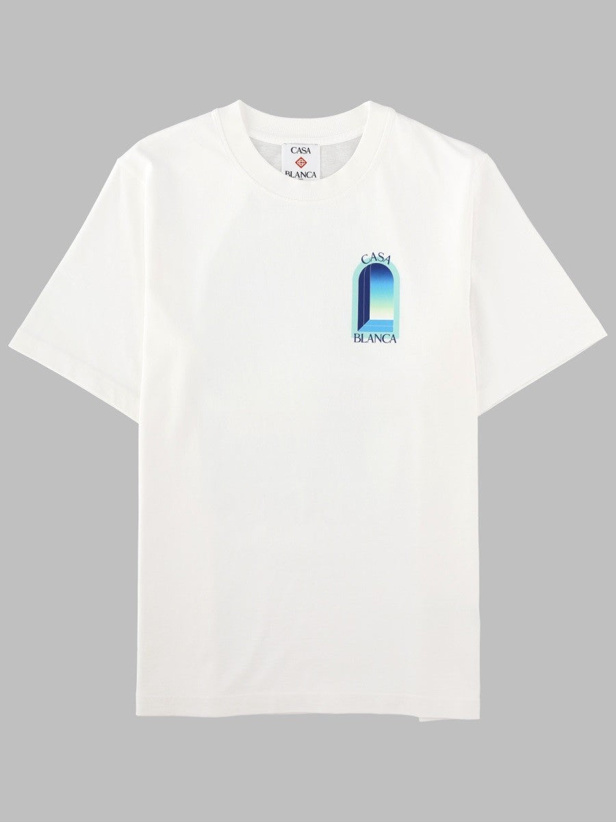 Casablanca Men's Shirt Con Stampa White
