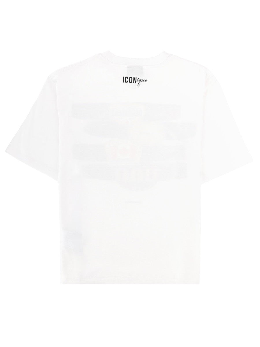 Dsquared2 Men's Shirt Con Stampa White
