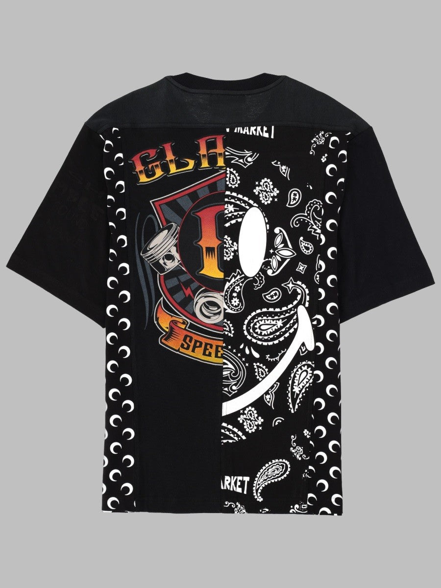Marine Serre Men's Shirt Con Stampa Black