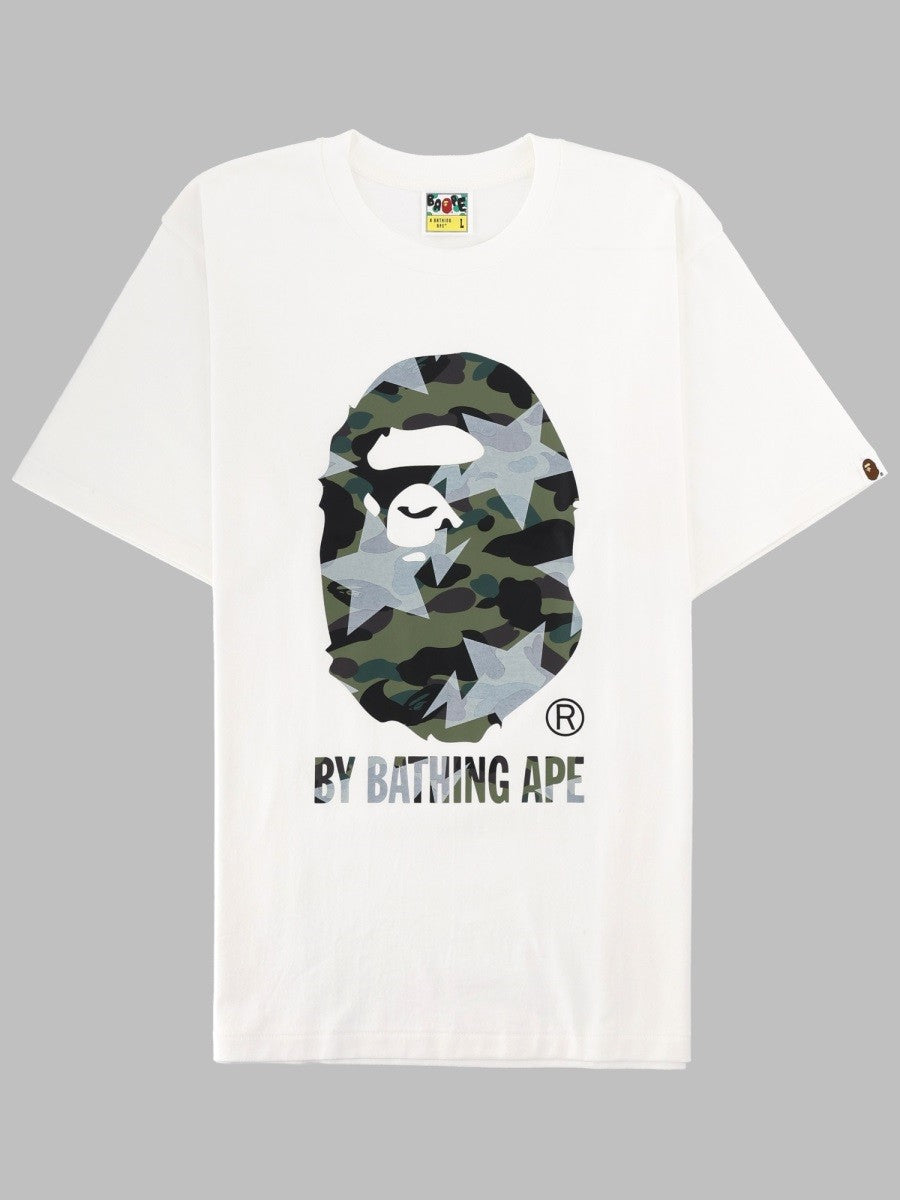 A Bathing Ape Men's Shirt Con Stampa White
