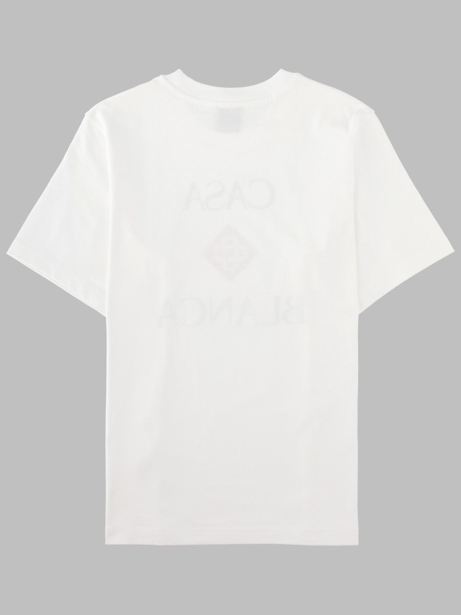 Casablanca Men's Shirt Con Stampa White