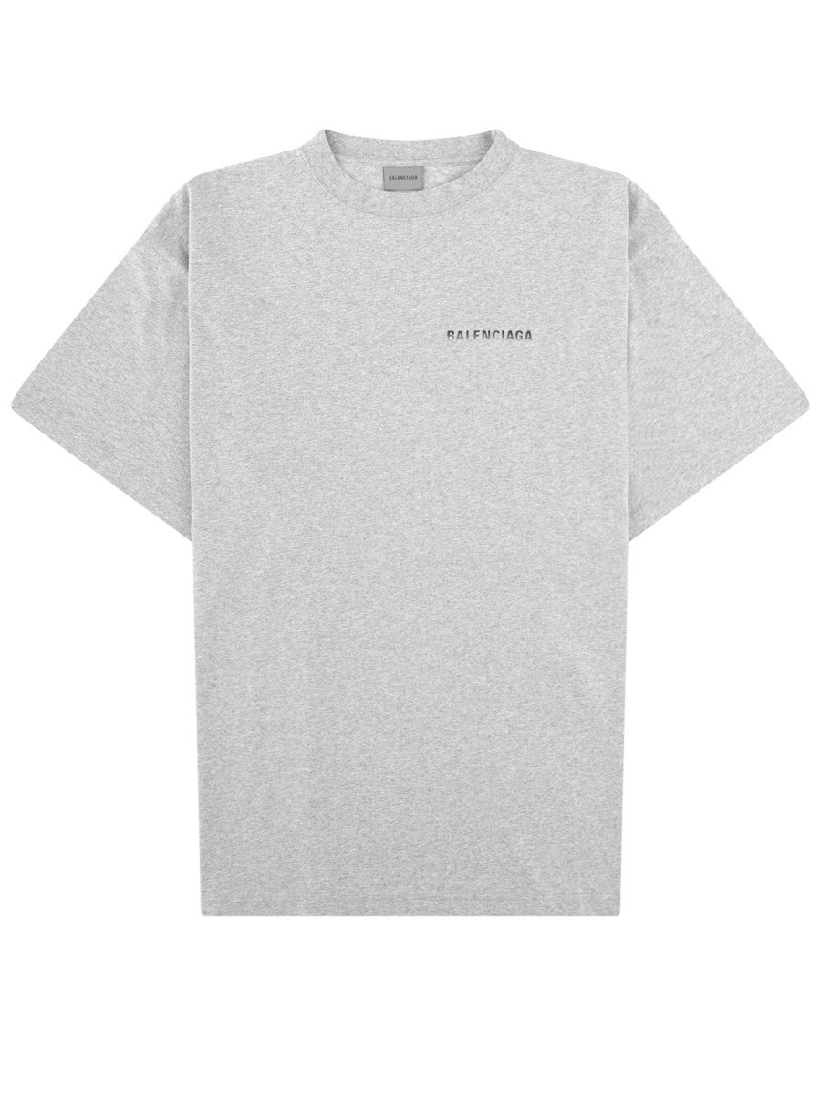 Balenciaga Men's Printed Shirt Grey