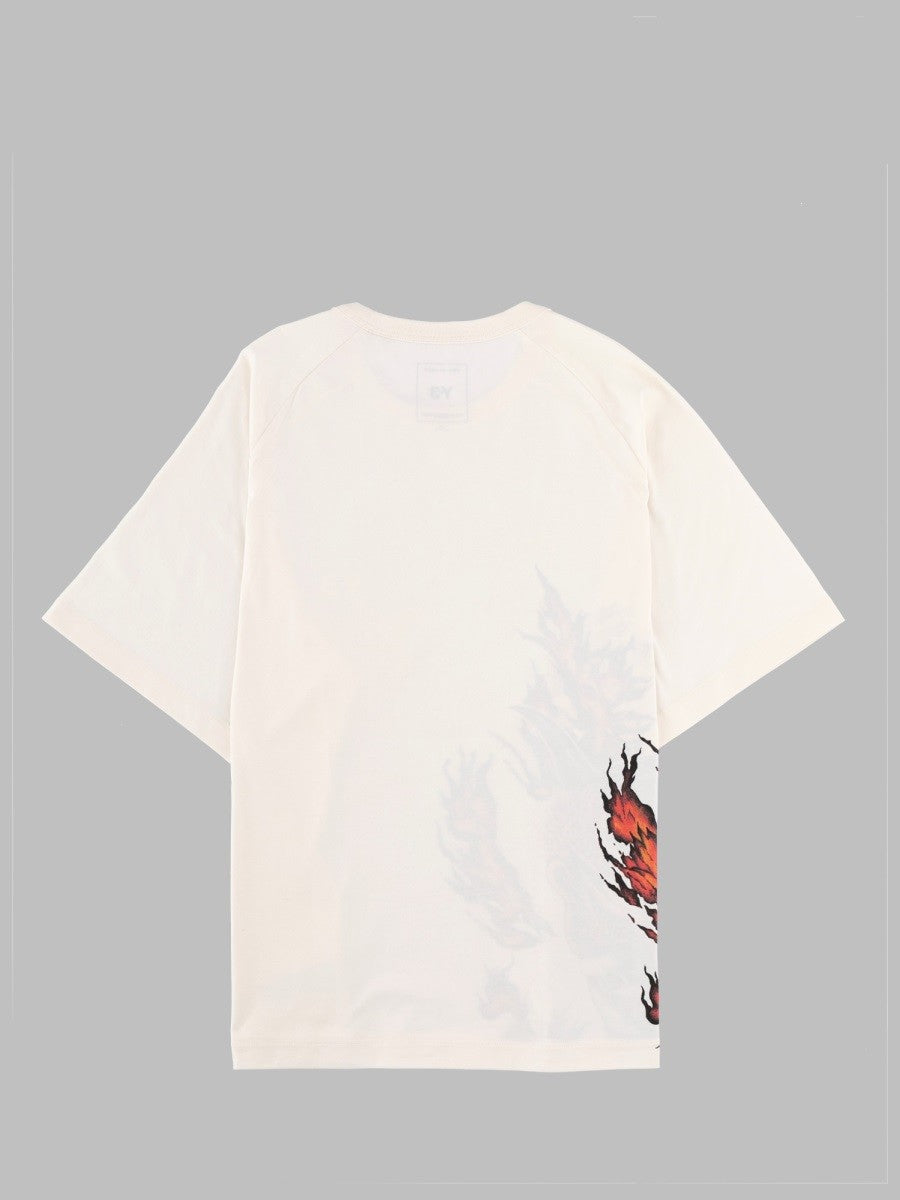 Y-3 Men's Shirt Con Stampa White