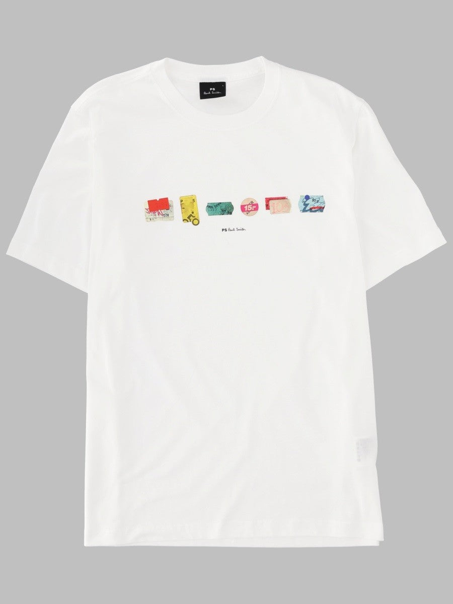 Ps By Paul Smith Men's Shirt Con Stampa White