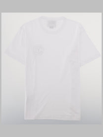 Versace Jeans Couture Men's Shirt Con Emblem Ricamato White