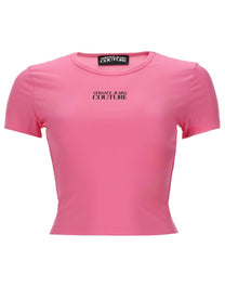 Versace Jeans Couture Women's Shirt Crop Con Blue