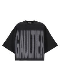 Jean Paul Gaultier Unisex Shirt Cropped Con Grey