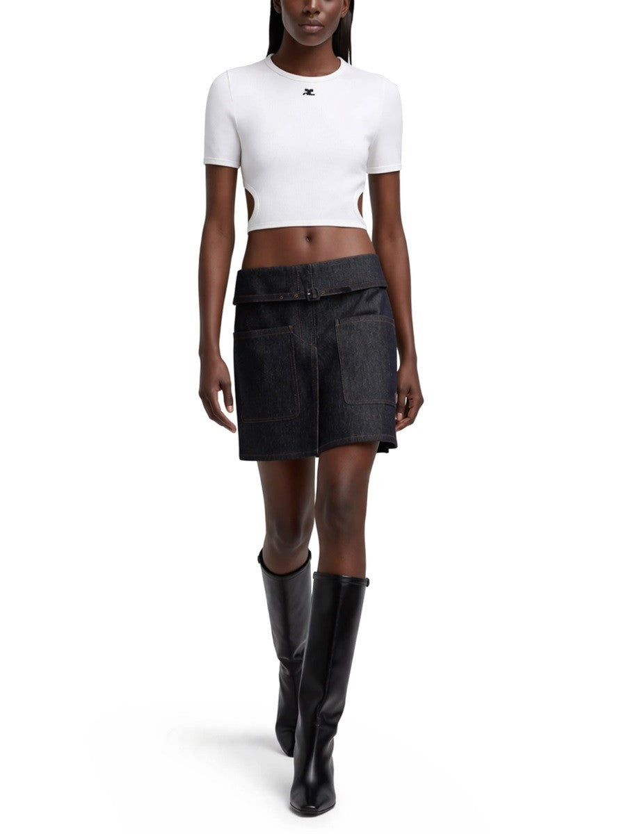 courrèges Women's Shirt Cut Out Con White
