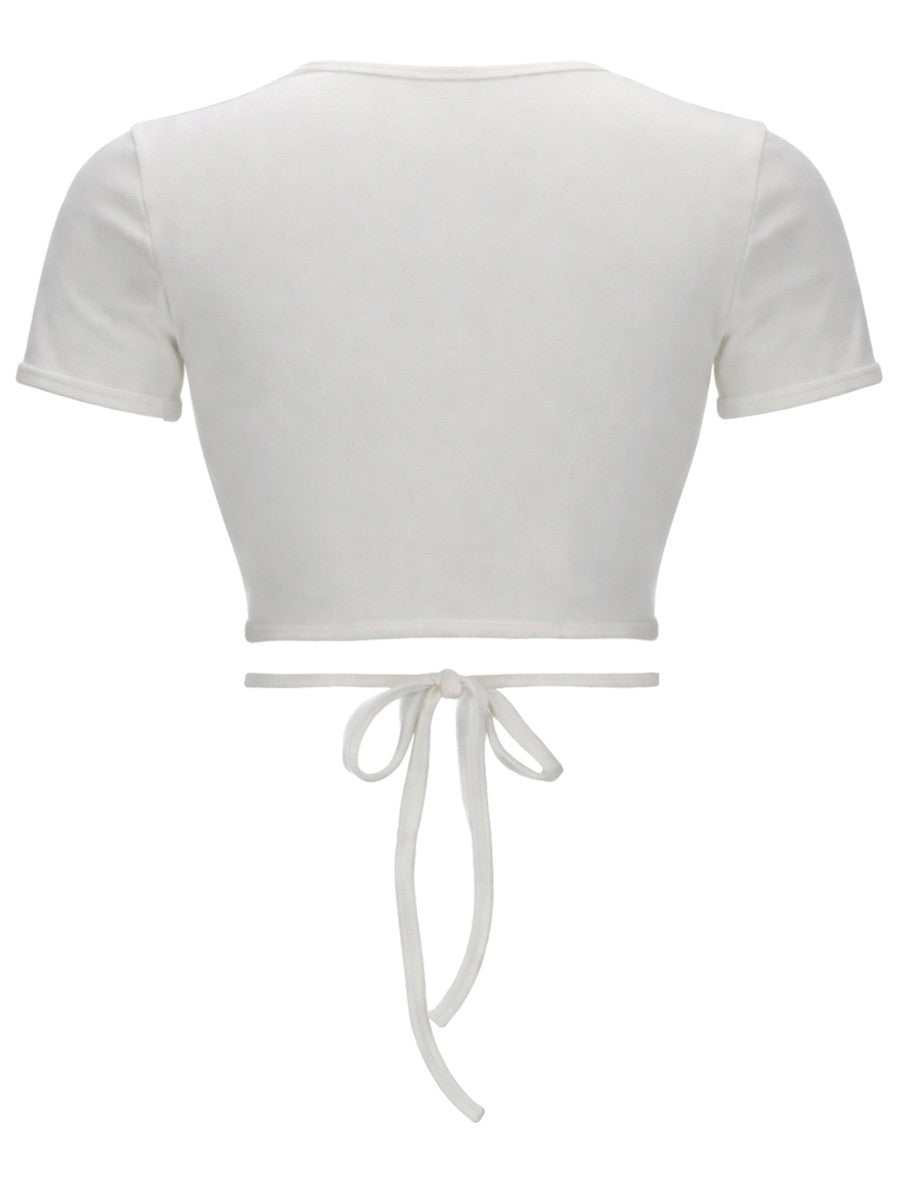 courrèges Women's Shirt Cut Out Con White