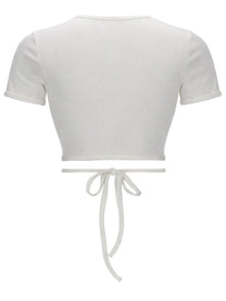 courrèges Women's Shirt Cut Out Con White