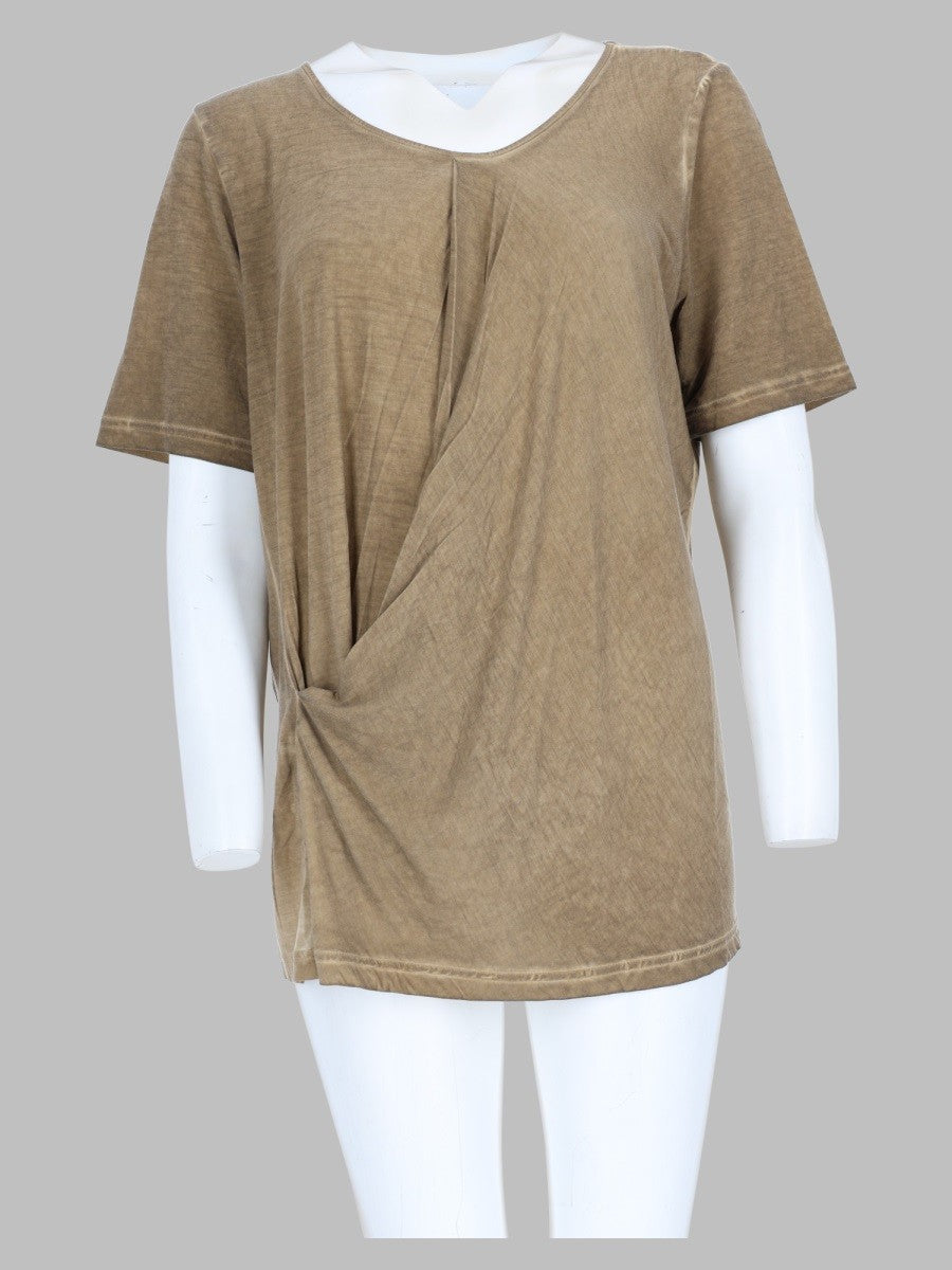 Uma Wang Women's Shirt Drappeggiata Beige