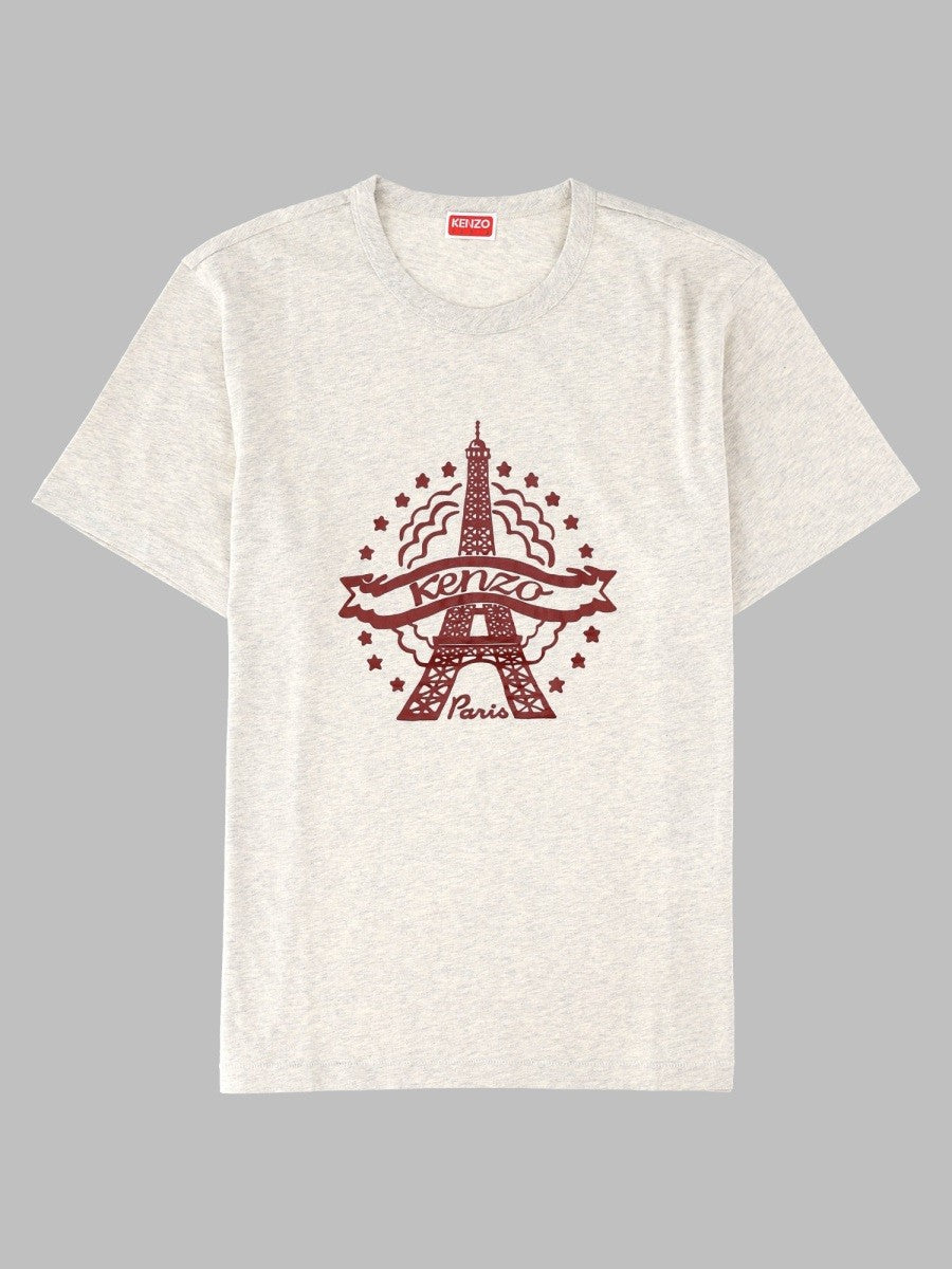 Kenzo Men's Shirt Eiffel Tower Grey