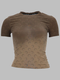 Marine Serre Women's Shirt Faded Moon Beige