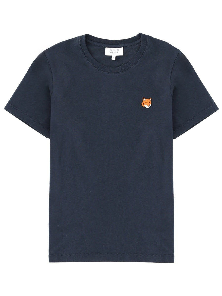 Maison Kitsuné Women's Shirt Fox Head Blue