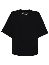Palm Angels Men's Shirt in Cotone Maniche Lunghe Black