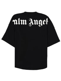 Palm Angels Men's Shirt in Cotone Maniche Lunghe Black
