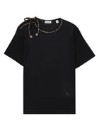 Burberry Women's Bow Cotton Shirt Black