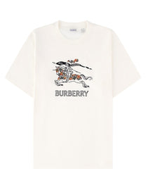 Burberry Men's Shirt in Cotone Con Knight Check White