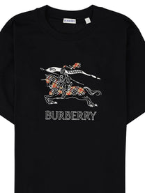 Burberry Men's Shirt in Cotone Con Knight Check Black