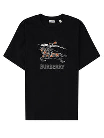Burberry Men's Shirt in Cotone Con Knight Check Black