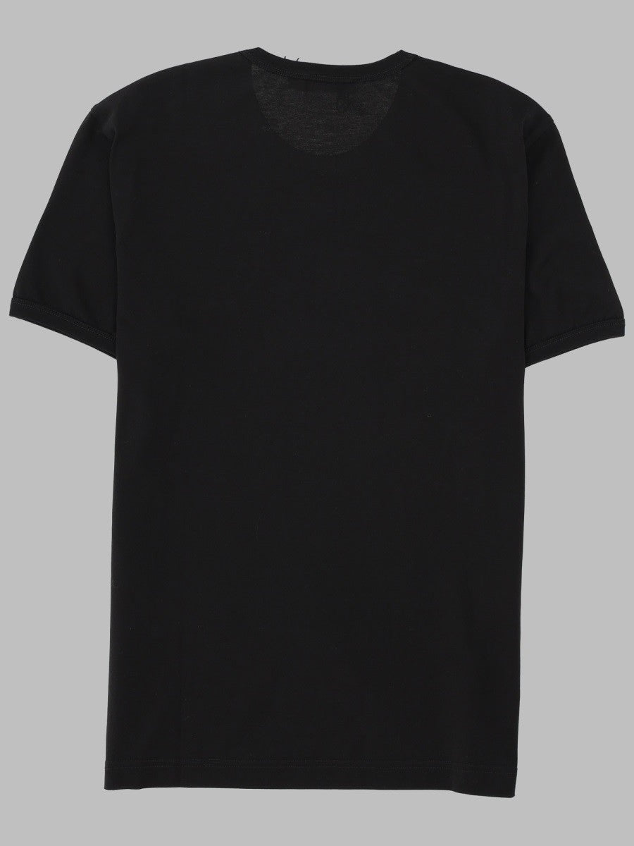 Dolce &amp; Gabbana Men's Shirt in Cotone Con Placca Black