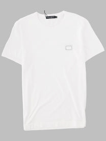Dolce &amp; Gabbana Men's Shirt in Cotone Con Placca White