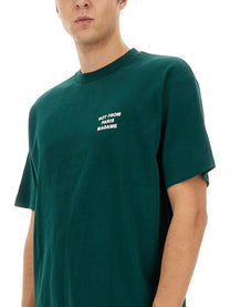 Drole De Monsieur Men's Cotton Shirt Green Drole De Monsieur