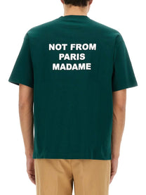 Drôle de Monsieur Men's Shirt in Cotone Green