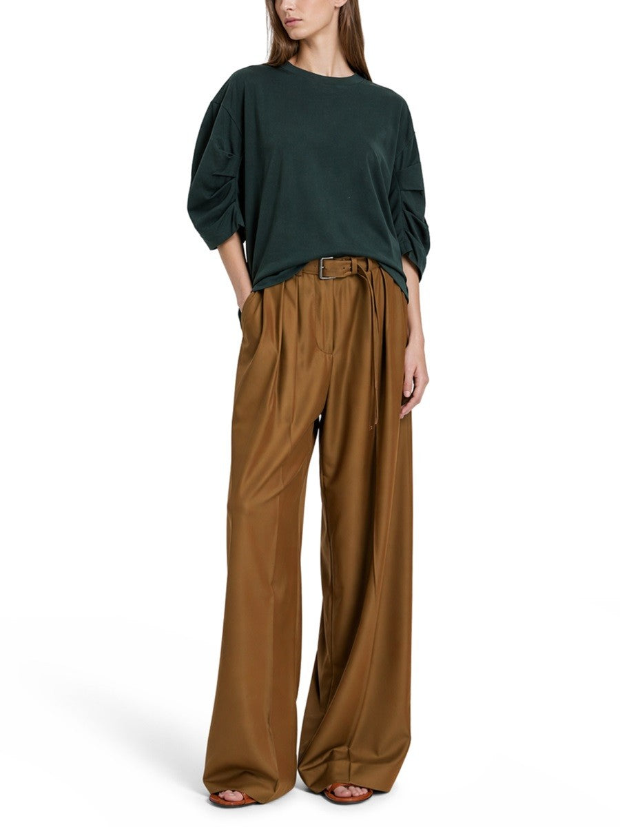 Dries Van Noten Women's Shirt in Cotone Green