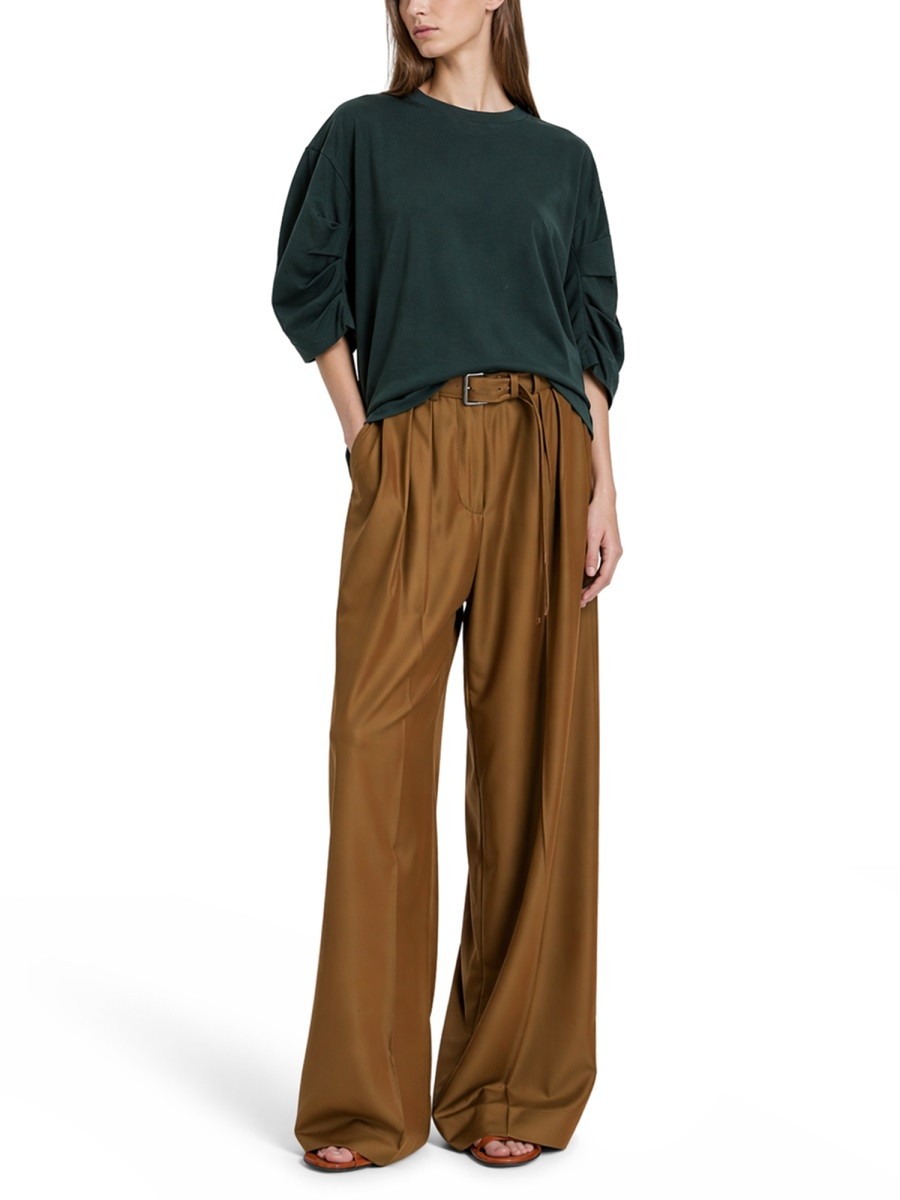 Dries Van Noten Women's Cotton Shirt Green, view 2