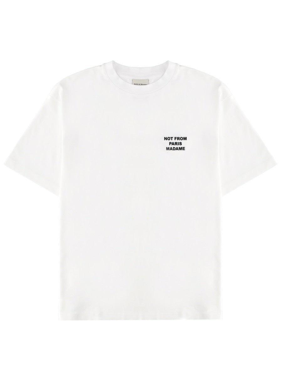 Drôle de Monsieur Men's Shirt in Cotone White