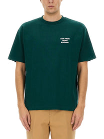 Drôle de Monsieur Men's Shirt in Cotone Green