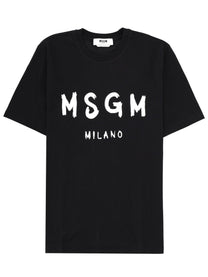 MSGM Men's Cotton Shirt Black