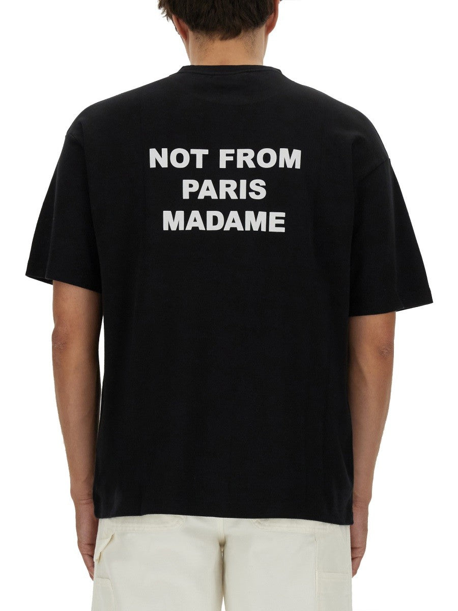 Drôle de Monsieur Men's Shirt in Cotone Black