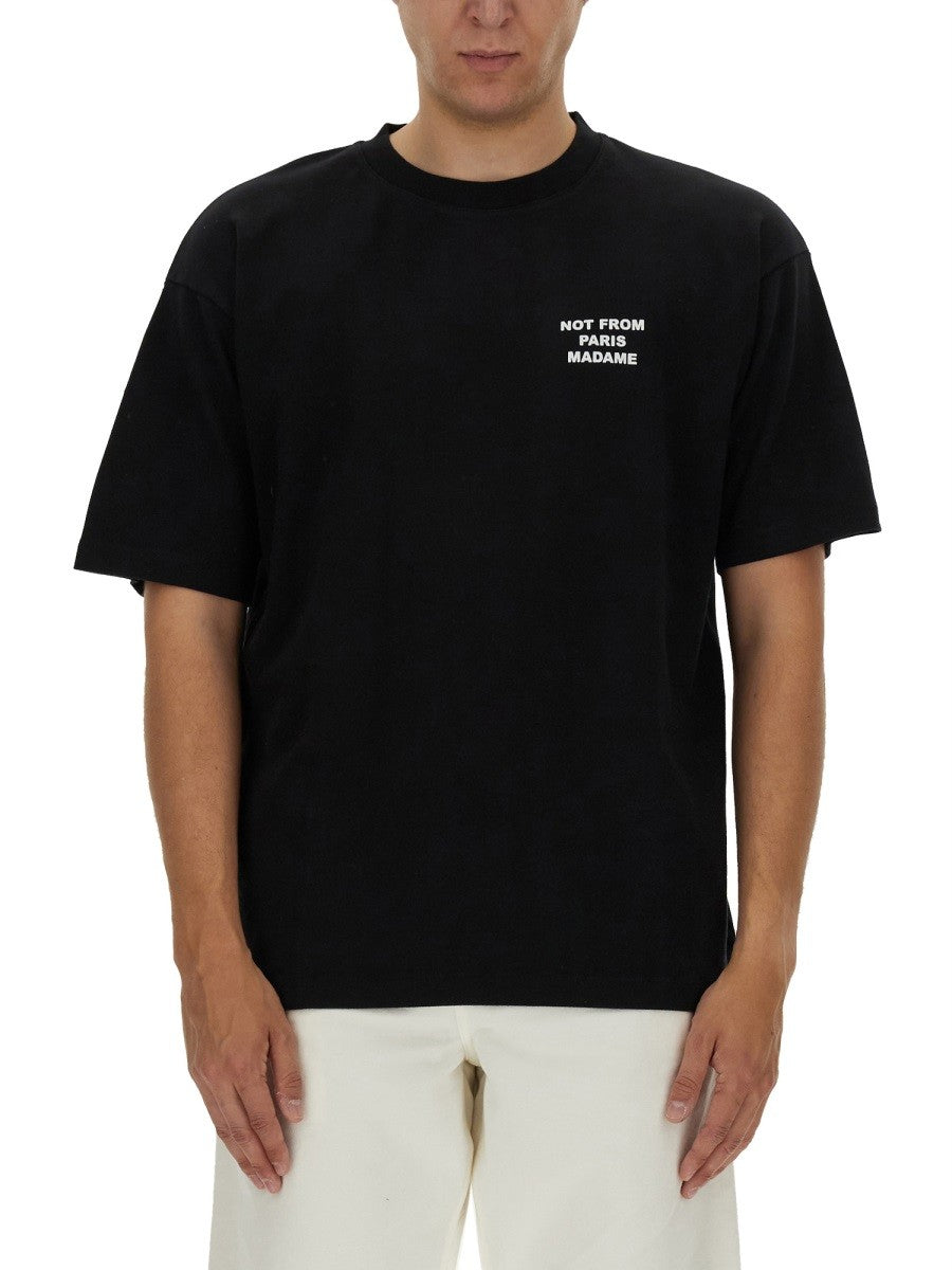 Drôle de Monsieur Men's Shirt in Cotone Black