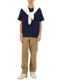Lacoste Men's Shirt in Cotone Blue