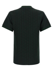Lacoste Shirt in Jacquard Monogram Green