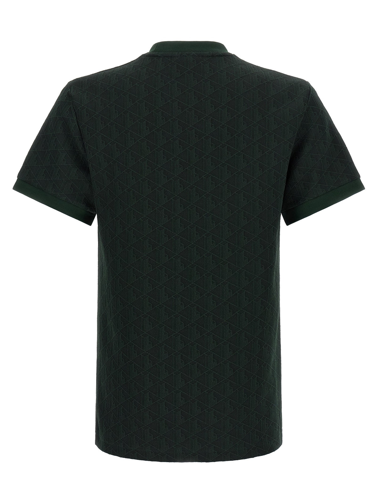 Lacoste Shirt in Jacquard Monogram Green