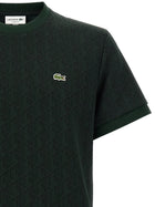 Lacoste Shirt in Jacquard Monogram Green