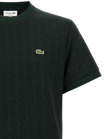 Lacoste Shirt in Jacquard Monogram Green