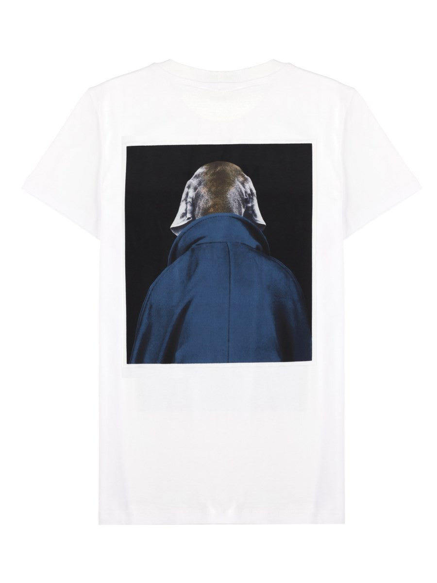 Max Mara Women's Jersey Shirt with Print Iconica White, view 2
