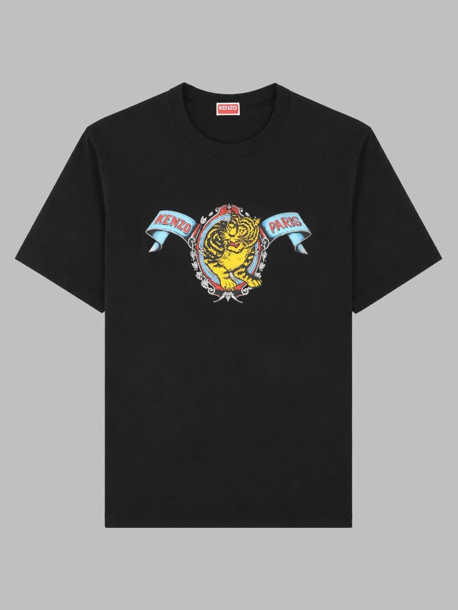 Kenzo Men's Shirt Jumping Tiger Black