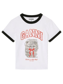 Ganni Women's Shirt Kitty White