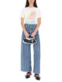 Ganni Women's Shirt Kitty White