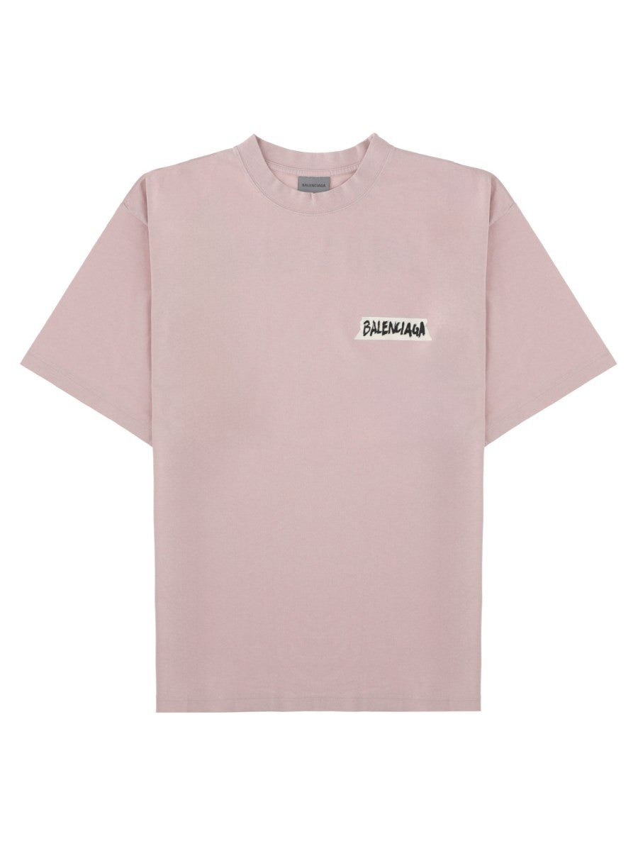 Balenciaga Women's Shirt Masking Tape Blue