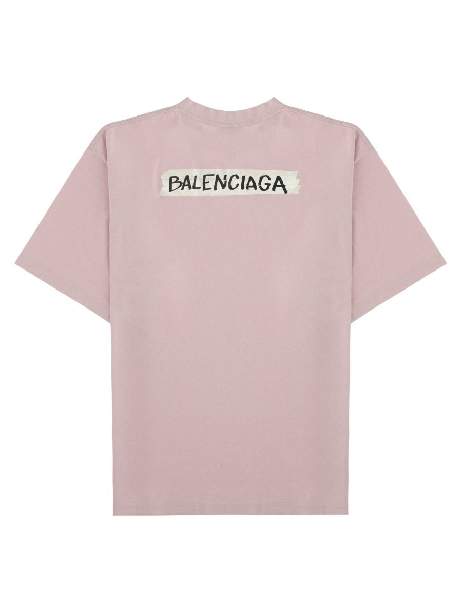 Balenciaga Women's Shirt Masking Tape Blue