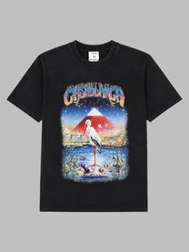 Casablanca Women's Shirt Oversize Con Stampa Egypt Black