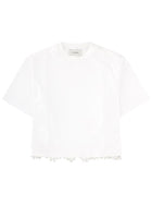 Sportmax Women's Shirt Palmas with Perle Ricamate White